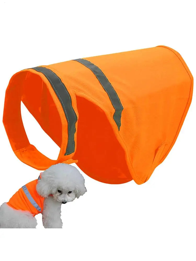 Dog Safety Vest Reflective Dog Vest Night Safety Fluorescent Dogs Clothes Safety Vest Outdoor Training Running Vest Pet Supplies