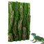 Reptile Cork Terrarium Background Lizard Habitat Decorations Bark Backdrop Reptile Habitat Decor With Artificial Moss for Gecko