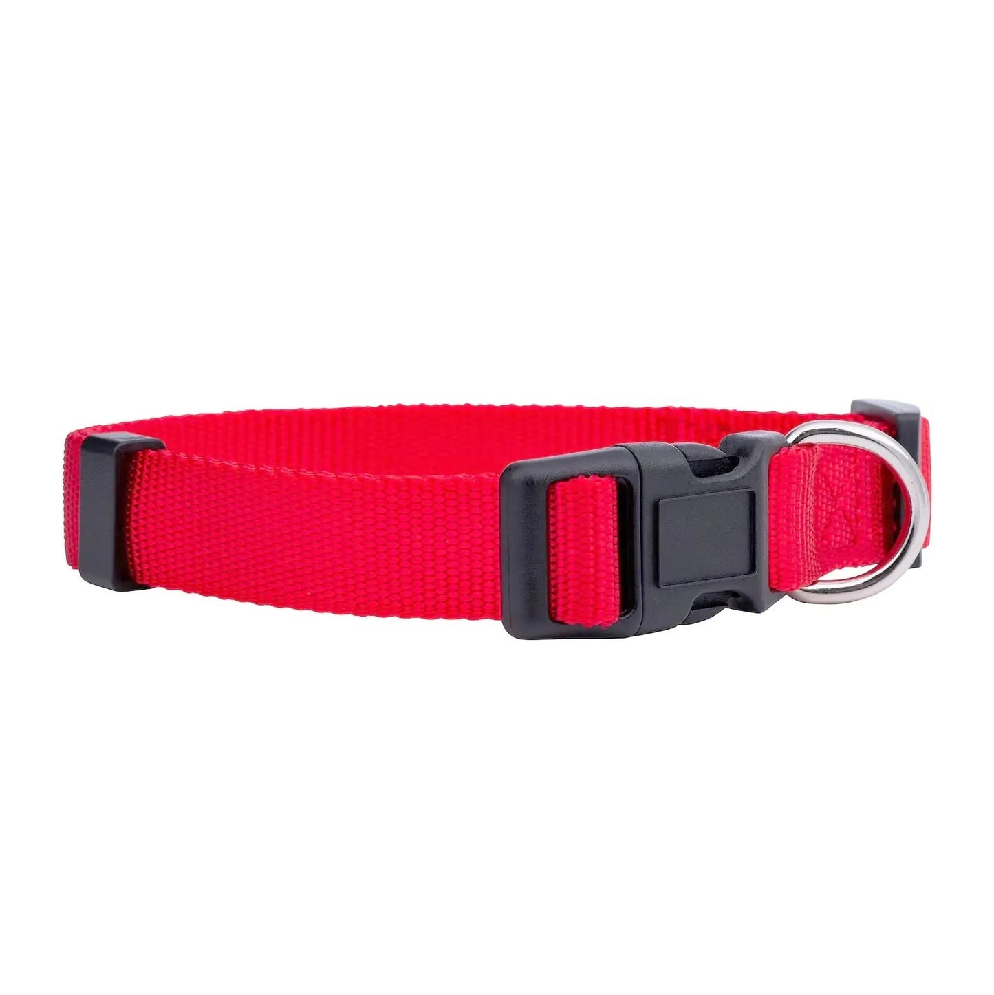 Basic Nylon Dog Collar with Quick Release Buckle Adjustable for Small Medium Large Dogs Bulldog Training Supplies Pet Accessorie