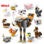 Insect World Animals Scorpion Mantis Ants Spider Birds Marine Animal Building Blocks Toys Desktop Ornaments Bricks Kids Gift