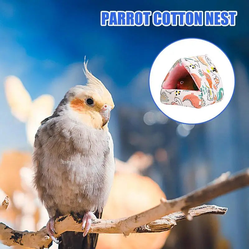 Parrot Bed Warm House Hideout Cushion Bed For Parrot Plush Cushion For Parrots Lovebirds Parakeets And Small And Medium Birds