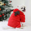 Christmas Dog Clothes Soft Dog Jumpsuit David's Deer Fleece Dog Coat Chihuahua Pug Winter Warm Clothing Xmas New Year Dog Outfit
