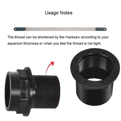 1Pcs 20-50mm Aquarium PVC Water Tube Connectors Thicken Fish Tank Pipe Drainage Connector Garden Drain Pipe Adapter Accessories