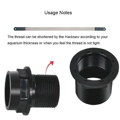 1Pcs 20-50mm Aquarium PVC Water Tube Connectors Thicken Fish Tank Pipe Drainage Connector Garden Drain Pipe Adapter Accessories