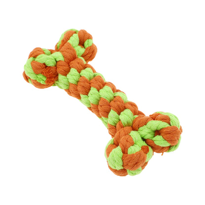 Uxcell Dogs Chew Toys Teeth Cleaning Cotton Rope Puppy Teethings Chewer Durable Braided Bite Resistant Chewing Doll Pet Supplies