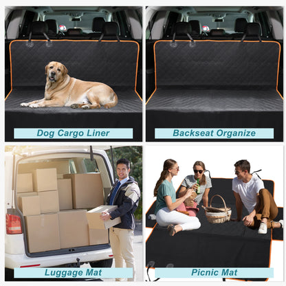 UXCELL Dog Car Seat Cover for Back Seat 600D Oxford Cloth Waterproof Pet Hammock for Car Truck SUV