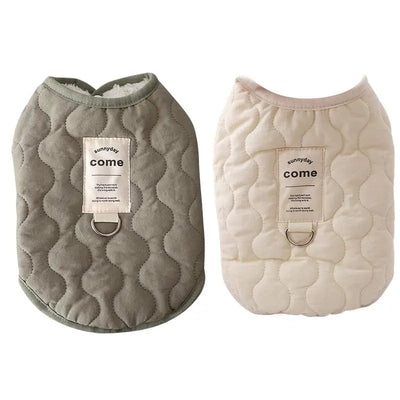 Dog Winter Jacket Pet Warm Coat With Built In Harness Hole Cold Weather Pet Apparel Cozy Snow Vest For Small Dogs Cats