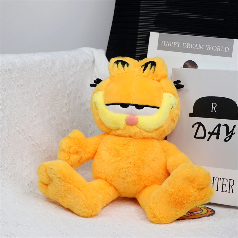 Original GARFIELD FAMILY Kawaii Soft Plush Toys Cute Cartoon Garfield Cat Odie Stuffed Animals Peluche Dolls Birthdays Gifts Kid