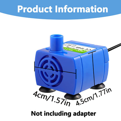 USB Replace Water Pump for Pet Cat Dog Water Fountain Pump Cat Water Dispenser Dog Water Dispenser Fish Tank Submersible Pump