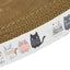 Corrugated Cat Scratcher Cat Scrapers Round Oval Grinding Claw Toys for Cats Wear-Resistant Cat Bed Nest Cat Accessories