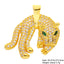 Juya 18K Real Gold Plated Cubic Zircon Bear Lion Bird Tiger Panther Head Leopard Charms For DIY Pendant Necklace Bracelet Making