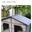 Solid wood dog house dog villa wooden kennel waterproof and rainproof outdoor large kennel dog house type pet