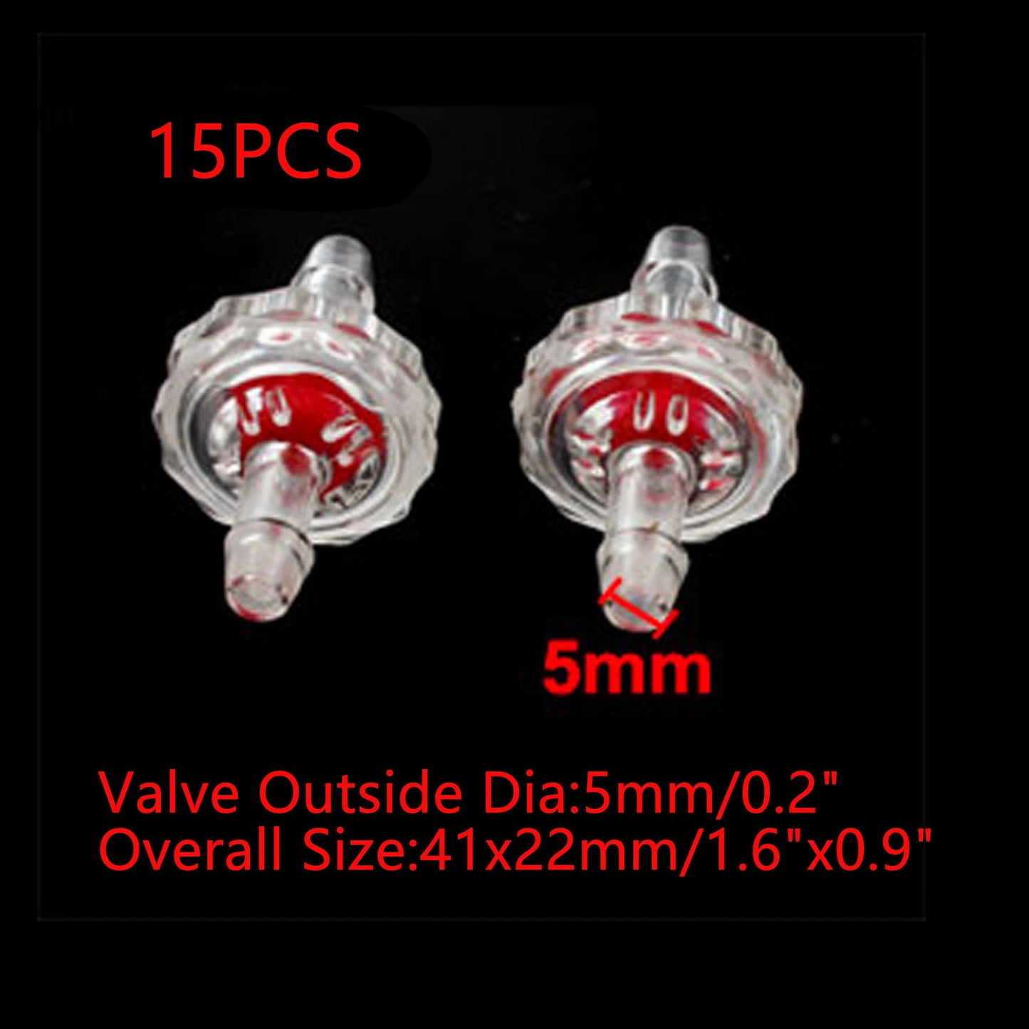 UXCELL Universal Aquarium Oxygen Pump Check Valve Fish Tank Air Hose One-way Check Valve Carbon Dioxide Pipe Tools Accessories