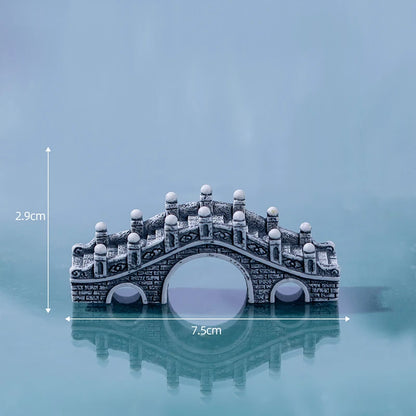 Resin Small Bridge Aquarium Ornaments Decoration Artificial Mountain for fish Tank Resin Aquarium Ornament Fish Tank Background