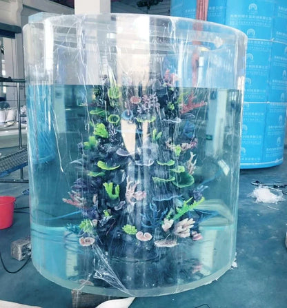 Cylindrical Acrylic Aquariums & Accessories Aquarium Oceanarium Project Sustainable Transparent any Sizes ISO9001:2015