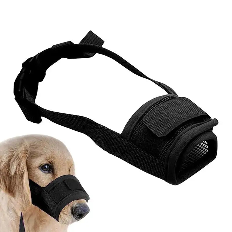 Dog Muzzle Short Snout Air Mesh Breathable Muzzle for Small Medium Dogs Adjustable Muzzle for Dogs Soft Grooming Muzzle Dog