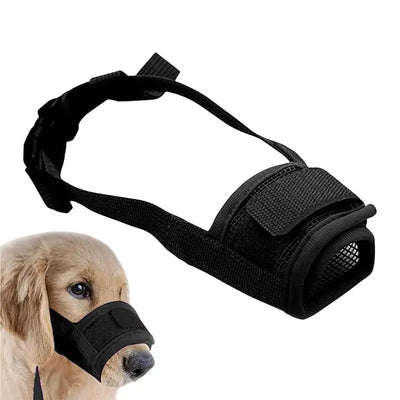 Dog Muzzle Short Snout Air Mesh Breathable Muzzle for Small Medium Dogs Adjustable Muzzle for Dogs Soft Grooming Muzzle Dog