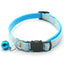 Gold Stars and Moon Cat Collar with Reflective Safety Buckle and Bell