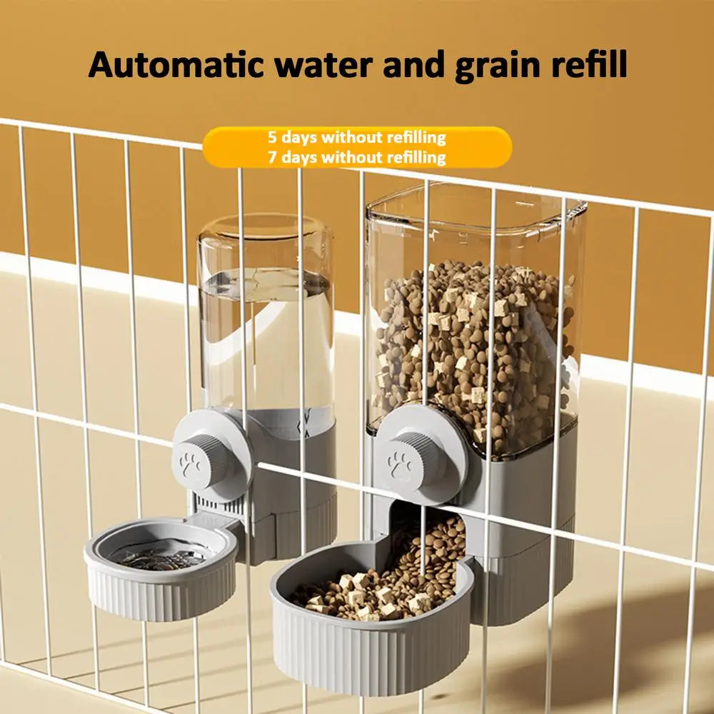 Automatic Cat Feeder Water Dispenser Automatic Cat Dog Feeder Detachable Large Capacity Dog Food Dispenser Pet Supplies