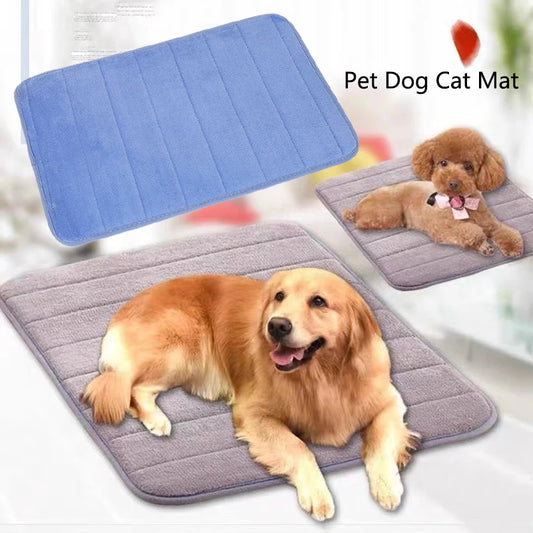 Thickened  Pet Dog Mat Breathable Bite Resistant Dog Cat Sleeping Pad Washable Reusable Training Pad Dog Car Seat Four Seasons