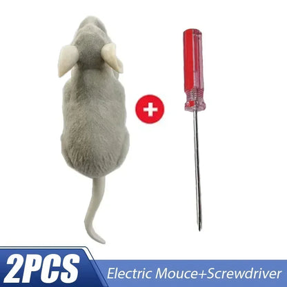 Vibrating Crawling, Pet Interactive Toys Battery Powered Plush Mouse, Automatic Escape Robots, Cat Toys, Electric Mouse, Toys,