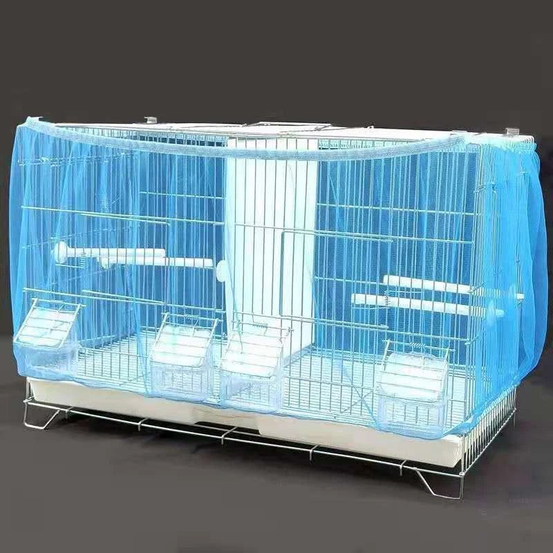 High Quality Nylon Mesh Bird Cage Cover Shell Skirt Net Easy Cleaning Seed Catcher Guard Bird Cage Accessories Parrot Bird Net