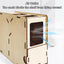 Birds Feed Wind Sheller Wooden Grain Splitter Machine Shell Separator Machine Chaff Blowing Machine Practical Bird Food Skin