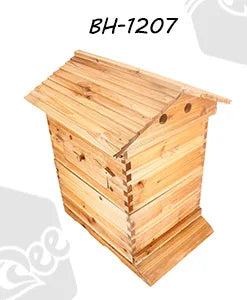 Wholesale 8 10 Frame 3 Layer New Zealand Pine red cedar Fir Wooden UK English British National Beehive Bee Hive with Metal Roof