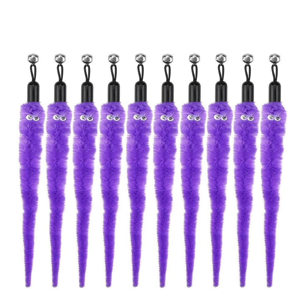 Cat Feather Toy Accessories False Mouse Worm Toy with Bell Kitten cat Toys Interactive Replacement Refill Foam Ball Training