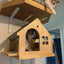 Cat Wall Mounted Wooden Climbing Shelves Cat House and Hammock for Platform and Ladder Turning Channel for Cat Indoor Furniture