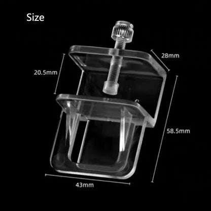 6Pcs Aquarium Fish Tank Anti-Jump Net Clamp Holder Plastic Transparent Fixed Clip Aquarium Cover Clips Aquarium Accessories