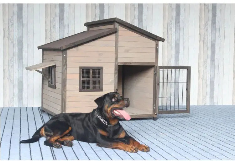 Small puppy house outdoor water rot kennel kennel kennel rural large medium and small outdoor villa
