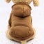 Fashion Dog Clothing Autumn And Winter Small Pet Clothes Thickening Warm Solid Color Two-Feet Hooded Wweater Casual Pet Products