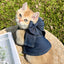 Pet Denim Clothes For Cat Dog Spring Summer Cat Dress Harness Kitten Jeans Shirt Cat Bowtie Skirt Dress Vest Harness with D-Ring