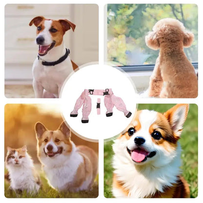 Suspender Boots For Dogs Dog Shoes For Large Dogs Waterproof Winter Snow Boots Never Lose A Bootie On Hot Or Snowy Days