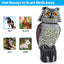 Owl Decoys to Scare Birds Squirrels Away Realistic Bird Repeller Owl Prowler Decoy Protection Repellent Pest Control Scarecrow