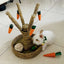 Natural Paper Rope Rabbit Puzzle Toy Grass Weaving Radish Carrot Shape Pet Accessories Guinea Pig Chinchillas Small Animals Toys