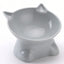 Hot-selling Nordic style pet bowl cervical vertebra protection cat bowl anti-tip plastic inclined mouth cat bowl pet supplies