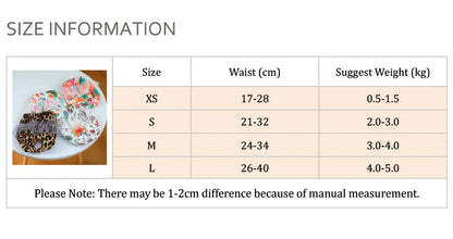 Floral Pet Dog Physiological Pants Cute Plaid Dress Lace Female Teddy Yorkshire Cats Shorts Breathable Cotton Small Dog Clothes