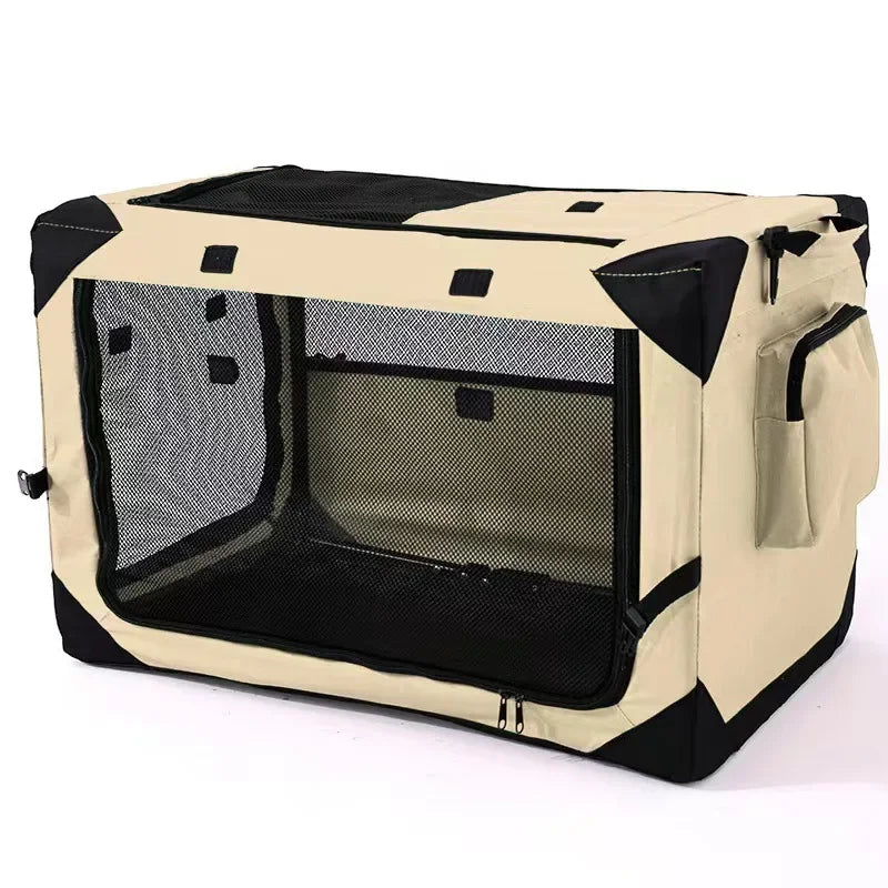 Car cage out portable folding cage dog  nest tent medium large dog golden retriever teddy pet box