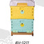 Heat Preservation Plastic Thermo Honey Bee Hive Langstroth 1 Layer 10 Frame Multifunction Bee Box Color Beehive House Apiculture