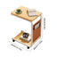 End Table C Shape Small Side Table For Living Room Double Layer Movable Side Table For Sofas Living Rooms Bedside Areas Small