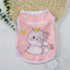 Cute Print Puppy Dog Vest Shirt Spring Summer Pet Clothes for Small Dogs Pomeranian Poodle Cat Shirts mascotas Clothing Apparel