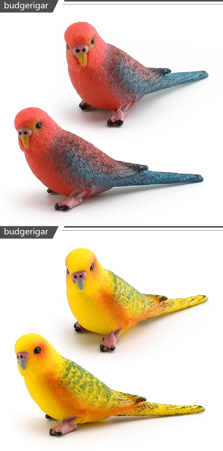 Simulated bird parrot children's ornament toy