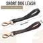 Genuine Leather Short Dog Leash 30cm Short Dog Traffic Lead Leash for Large Medium Dogs Pet Training Walking Leash for Big Dogs