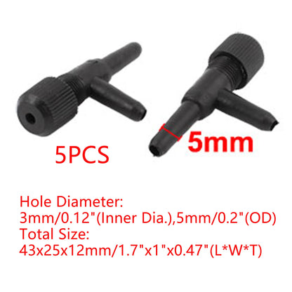 UXCELL Fish Tank Air Line Tubing Volume Control Valve 2 ways Aquarium Connector Pump Flow Pipe Valves Tube Hose Accessories
