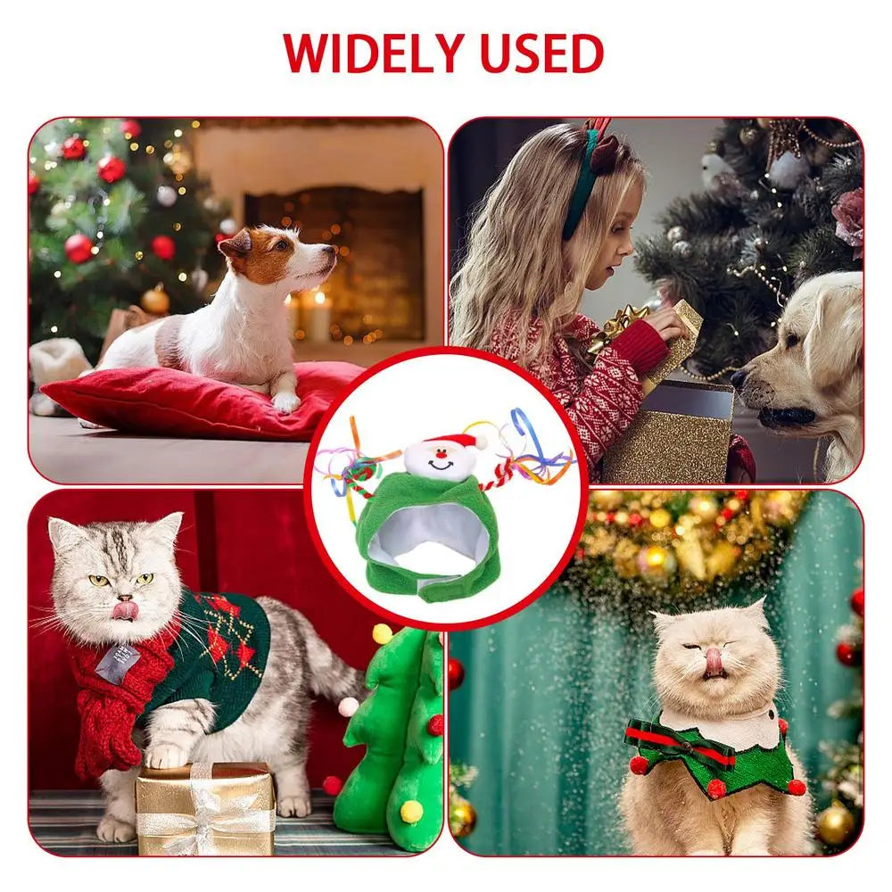 Dog Christmas Hat Cats Christmas Costume Breathable And Soft Christmas Dog Hat Costume For Small To Medium Pets Dogs Cats