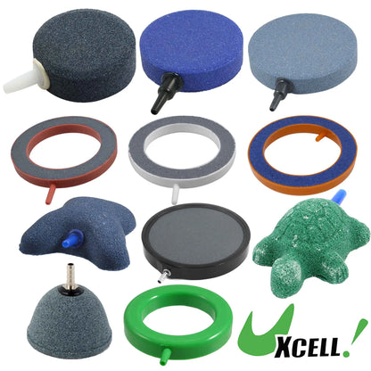 UXCELL Aquarium Air Stone Oxygen Aerator Increasing Fish Tank Air Curtain Bubble Pond Pump Hydroponic Oxygen Tools Accessories
