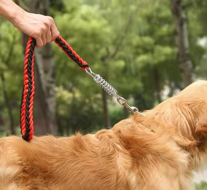 1Pcs 50cm Length Super Strong Nylon Dog Leash Dog Collar Leads For Medium Large Dogs with Spring Anti Pull Leashes Pet Supplies