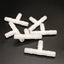 10pcs 8mm Plastic Aquarium Connectors Tee Straight T-shaped 3 Way Connector for Water Air Pump Fish Tank Aquarium Accessories